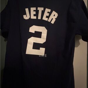 Majestic Navy T-Shirt with NY Yankees Logo